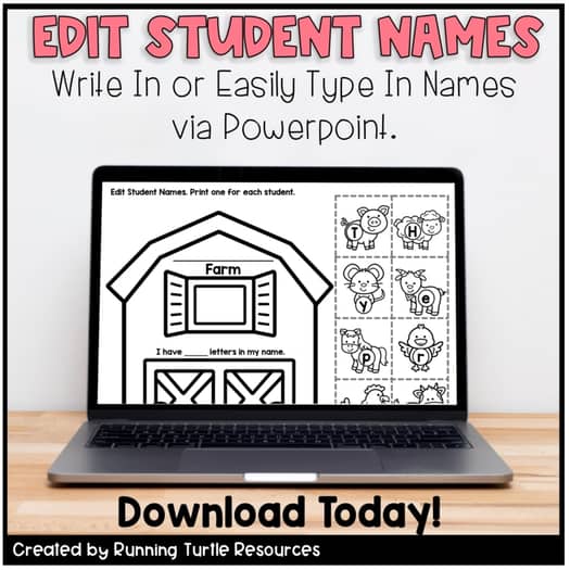 Farm Animal Name Craft