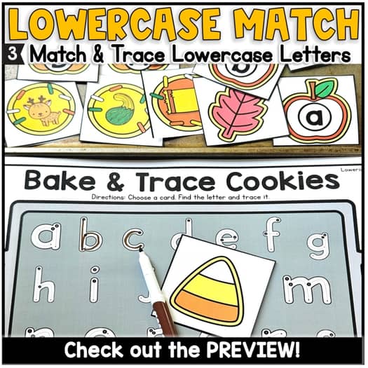 Fall Cookie Tray Activities Kindergarten Initial Sounds Letter Tracing