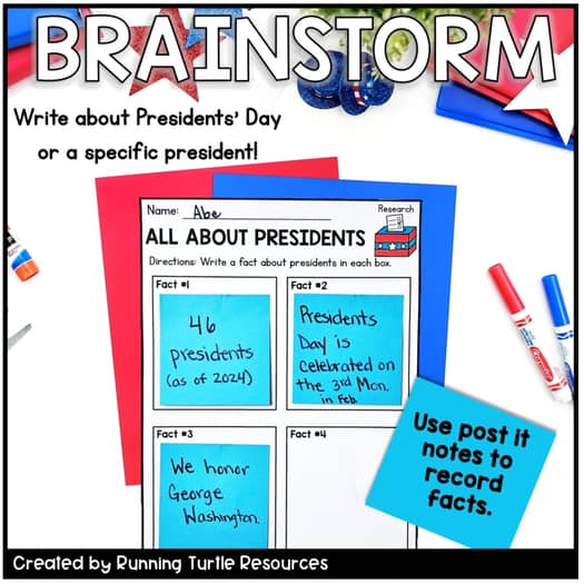 All About Presidents' Day Writing Craft, Presidents Day Writing Prompt
