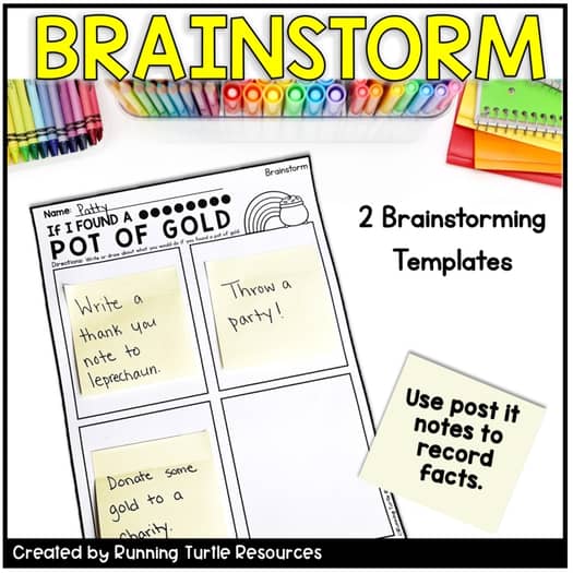 If I Found a Pot of Gold, March Writing Craft, St. Patrick's Day Writing Prompt