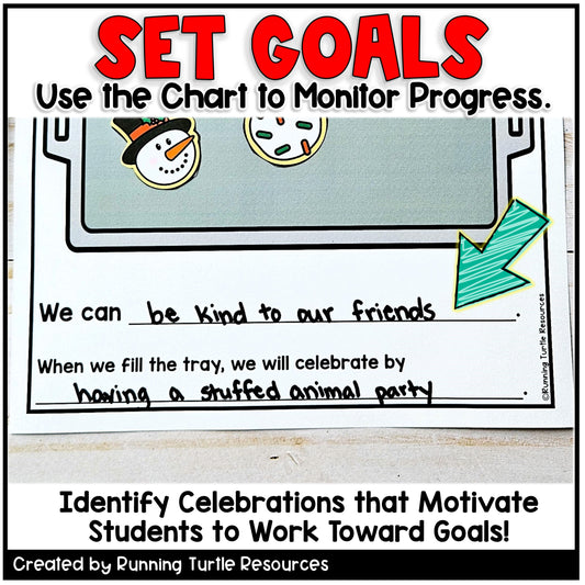 Christmas Whole Class Reward System, December Positive Behavior Chart