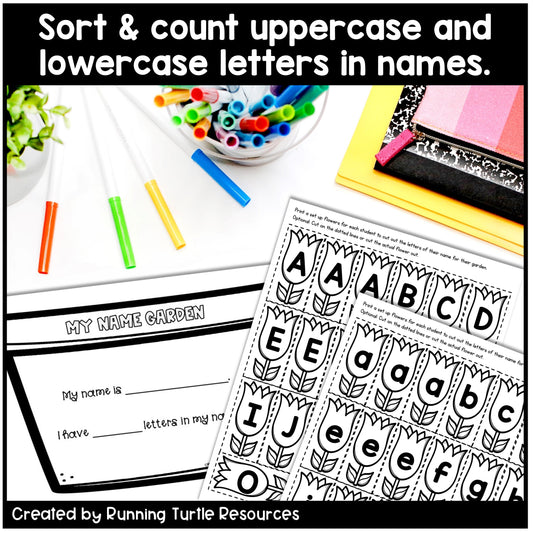 Spring Flower Name Craft Editable