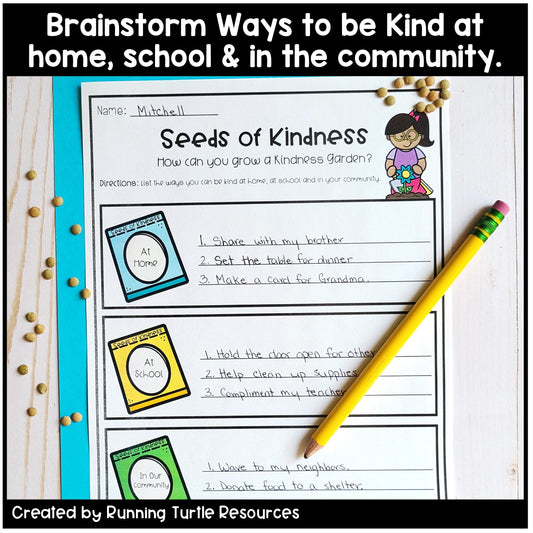 Spring Social Emotional Learning Activity l Seeds of Kindness