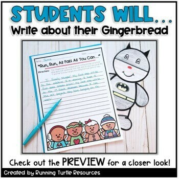 Gingerbread Disguise Activity Craft l Christmas Writing Activity