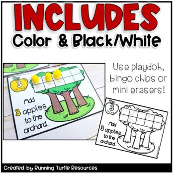 Fall Apple Ten Frames FREEBIE