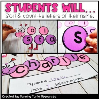 Editable Valentine Name Craft l Love Bug Activity