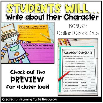 All About Me Build A Glyph Craftivity l Seasonal Writing Craft Activities l SEL