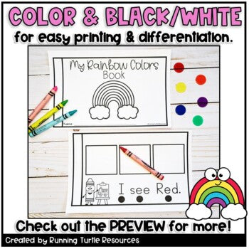 Rainbow Colors Emergent Reader