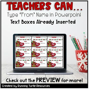 Christmas Pop It Tags EDITABLE Hanukkah Holiday Gift Tag