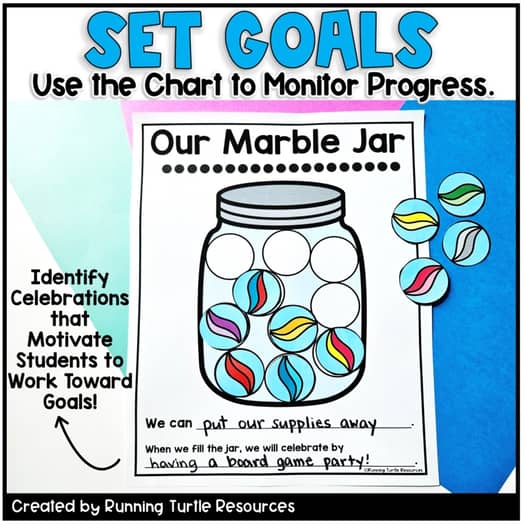 Positive Behavior Chart for a Whole Class Rewards System Freebie