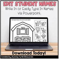 Farm Animal Name Craft