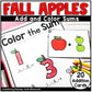 Fall Add and Color Kindergarten Addition Count the Room Apple Math