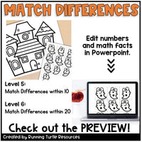Halloween Math Craft, Number Matching, Sums and Differences within 20