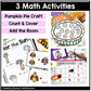 Kindergarten Thanksgiving Activities Bundle, Turkey Activities, November Crafts