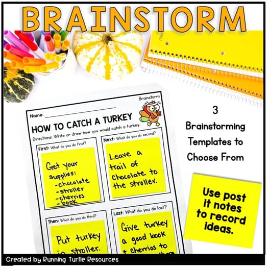 How to Catch a Turkey Writing Craft, Thanksgiving Creative Writing