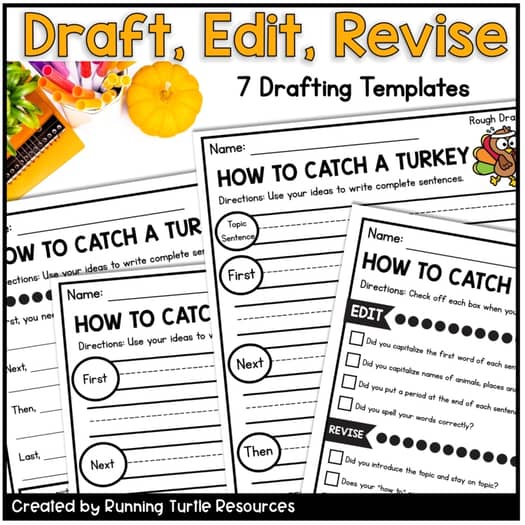 How to Catch a Turkey Writing Craft, Thanksgiving Creative Writing