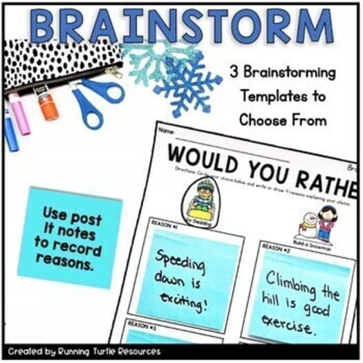 Winter Opinion Writing Craft, January Would you Rather Writing Prompt