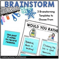 Winter Opinion Writing Craft, January Would you Rather Writing Prompt