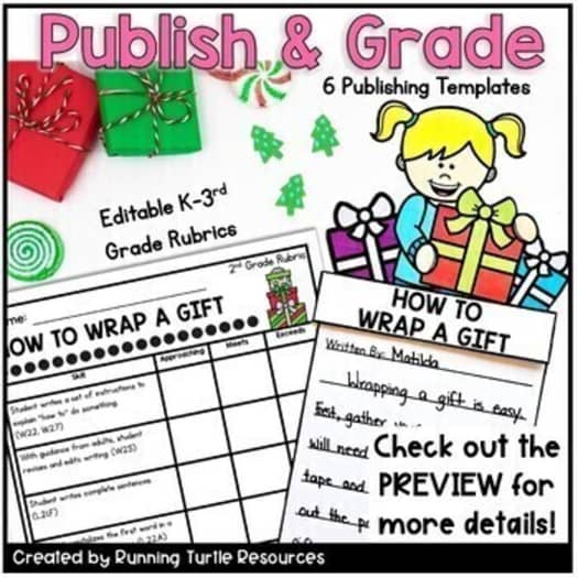 Year Long Writing Prompts, Monthly Writing Crafts Growing Bundle,