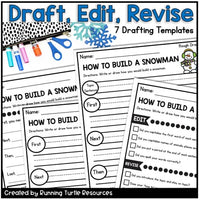 How to Build a Snowman Writing Craft, January Winter Procedural Writing