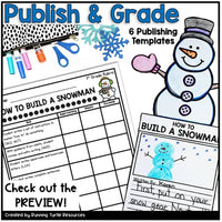 How to Build a Snowman Writing Craft, January Winter Procedural Writing