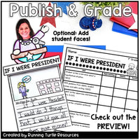 If I Were President Writing Craft, Presidents' Day Narrative Writing, February