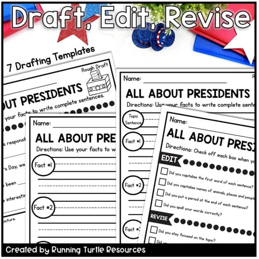 All About Presidents' Day Writing Craft, Presidents Day Writing Prompt
