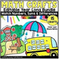 Monthly Math Crafts Bundle, Kindergarten Math Crafts, Bulletin Board Activities