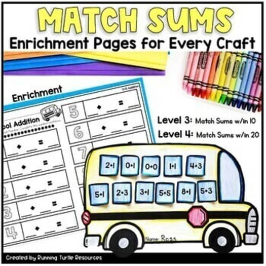 Monthly Math Crafts Bundle | Math Bulletin Board