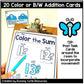 Butterfly Addition Count and Color Kindergarten Math