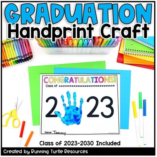 Graduation Handprint, Graduation Craft, Class of 2023 (Thru 2030)