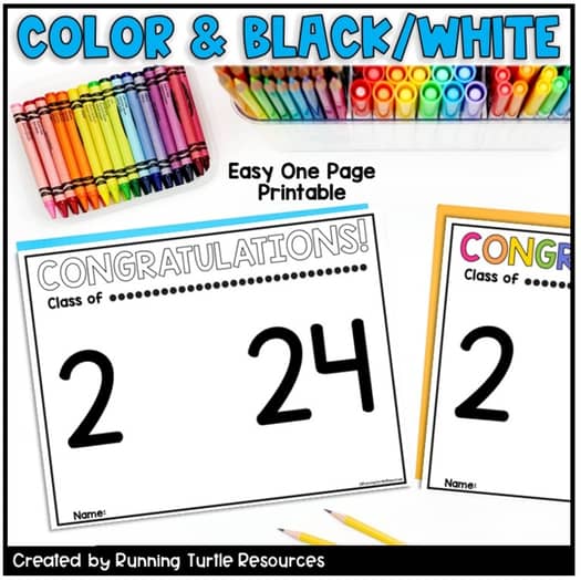 Graduation Handprint, Graduation Craft, Class of 2023 (Thru 2030)