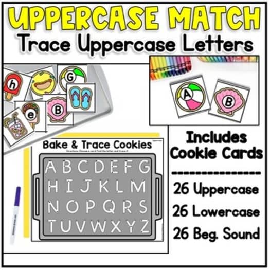 Summer Beginning Sounds Letter Trace Kindergarten