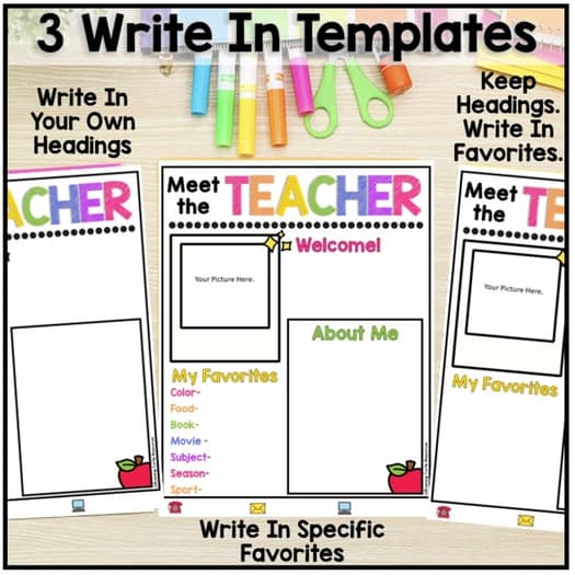 Meet the Teacher Template Editable Back to School Letter