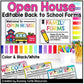 Open House Forms Back to School Meet the Teacher Night