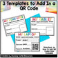 Editable Student Login Cards with Optional QR Code