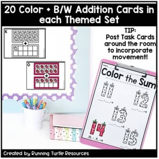 Kindergarten Add the Room, Add and Color Bundle