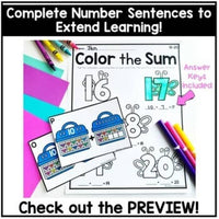 Kindergarten Add the Room, Add and Color Bundle