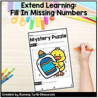 Counting to 20 Mystery Puzzles Kindergarten Early Finishers