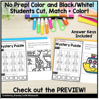 Addition Mystery Puzzles Kindergarten Early Finishers Number Bonds