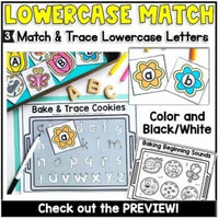 Cookie Tray Activities Bundle, Kindergarten Initial Sounds Letter Tracing