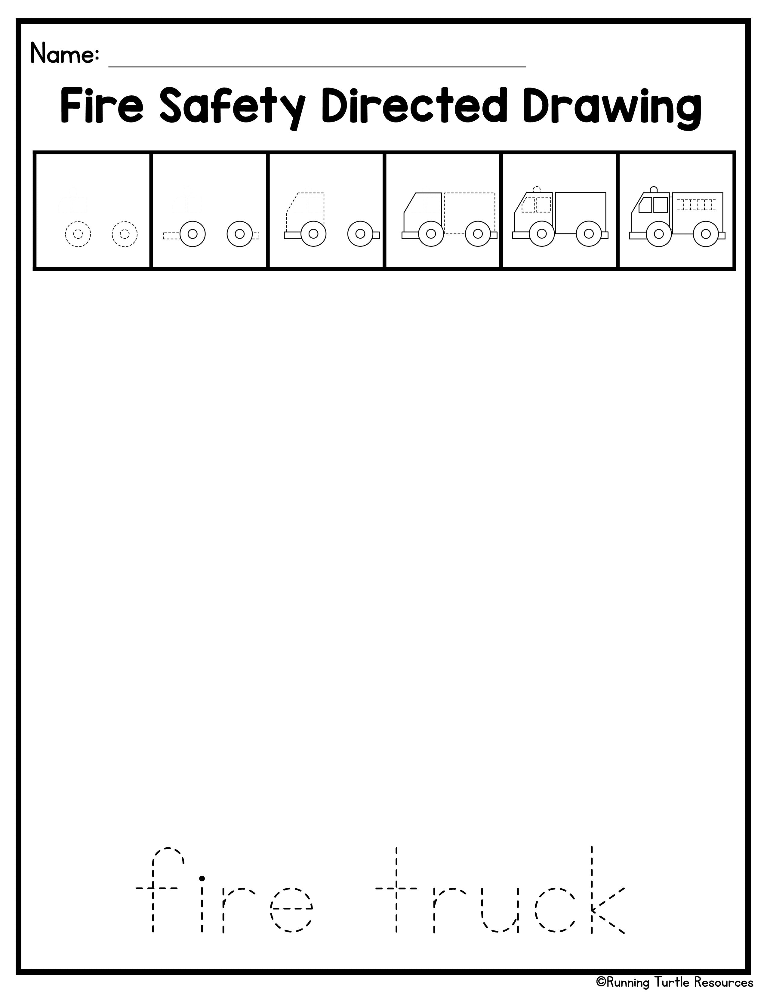 Fire Safety Fine Motor Skills for Preschool, PreK and Kindergarten