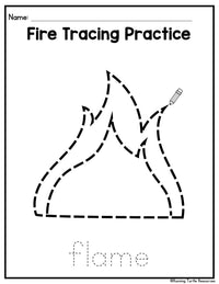 Fire Safety Fine Motor Skills for Preschool, PreK and Kindergarten