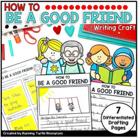 Promotional Image for a Writing Craft in which students write and draw reasons why they are a good friend