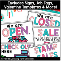 Valentine's Day Post Office Dramatic Play l Valentine Letter and Number Match