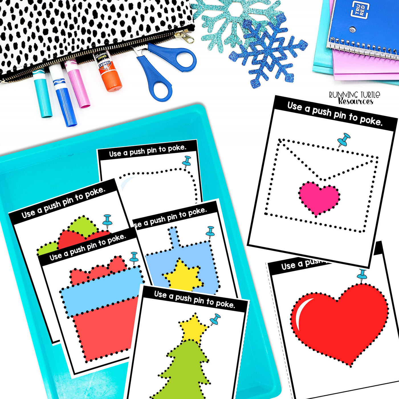 Winter Fine Motor Printables for Preschool, PreK and Kindergarten