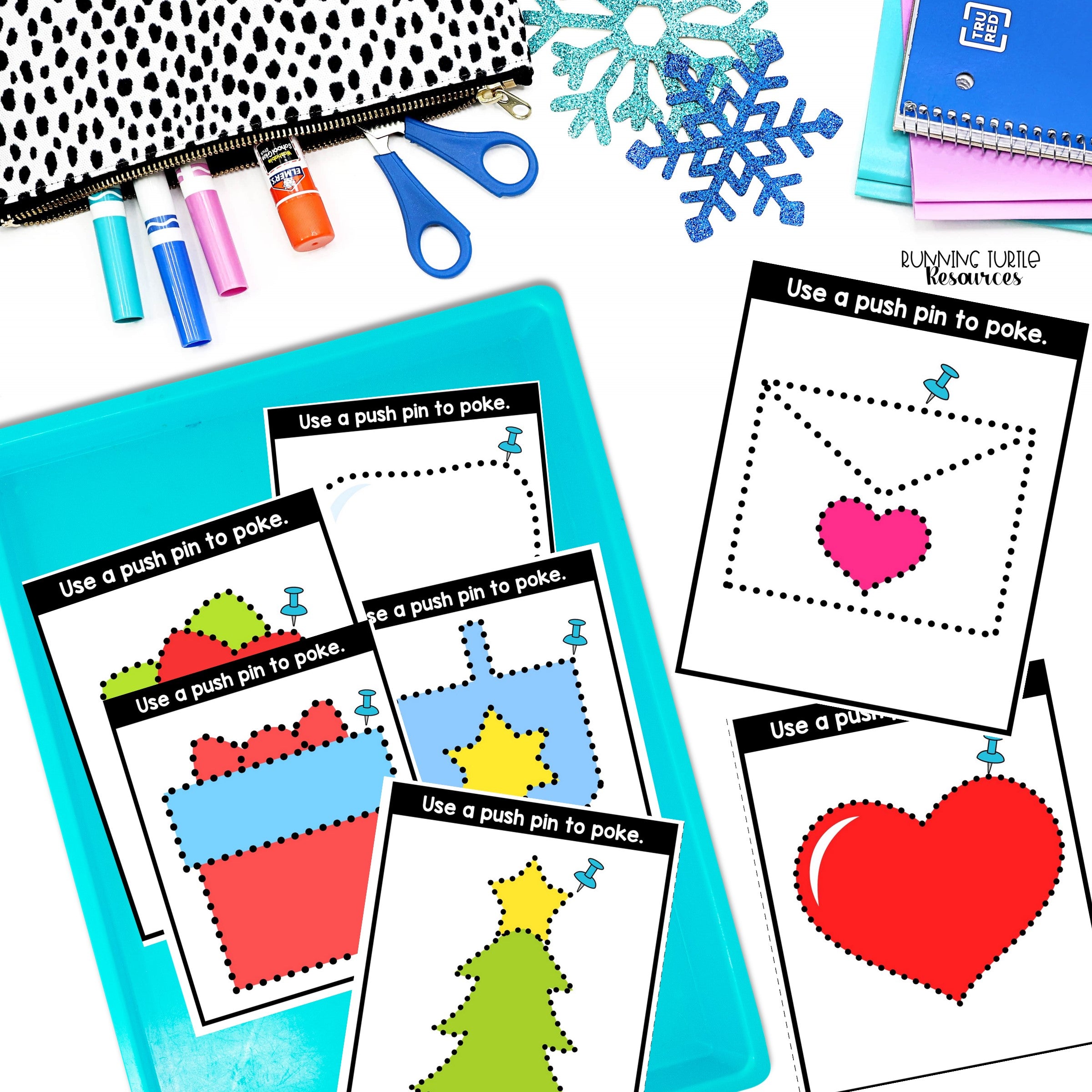 Winter Fine Motor Printables for Preschool, PreK and Kindergarten