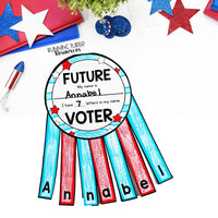 Future Voter Name Craft for Preschool and Kindergarten