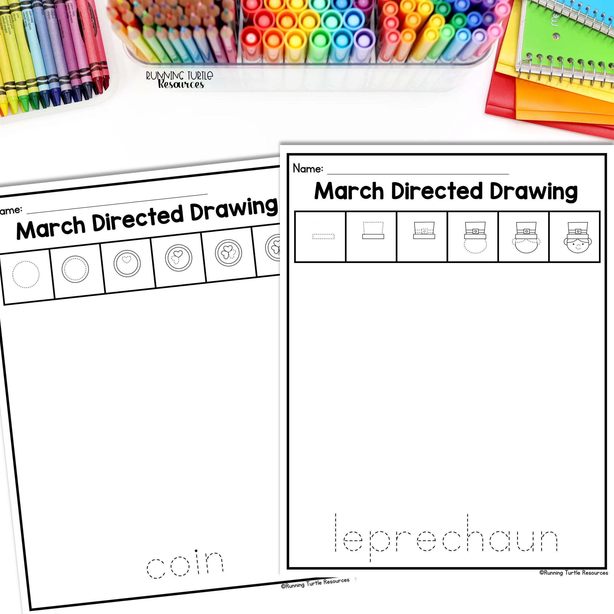 St. Patrick's Day Fine Motor Activities, March Activity Packet Preschool