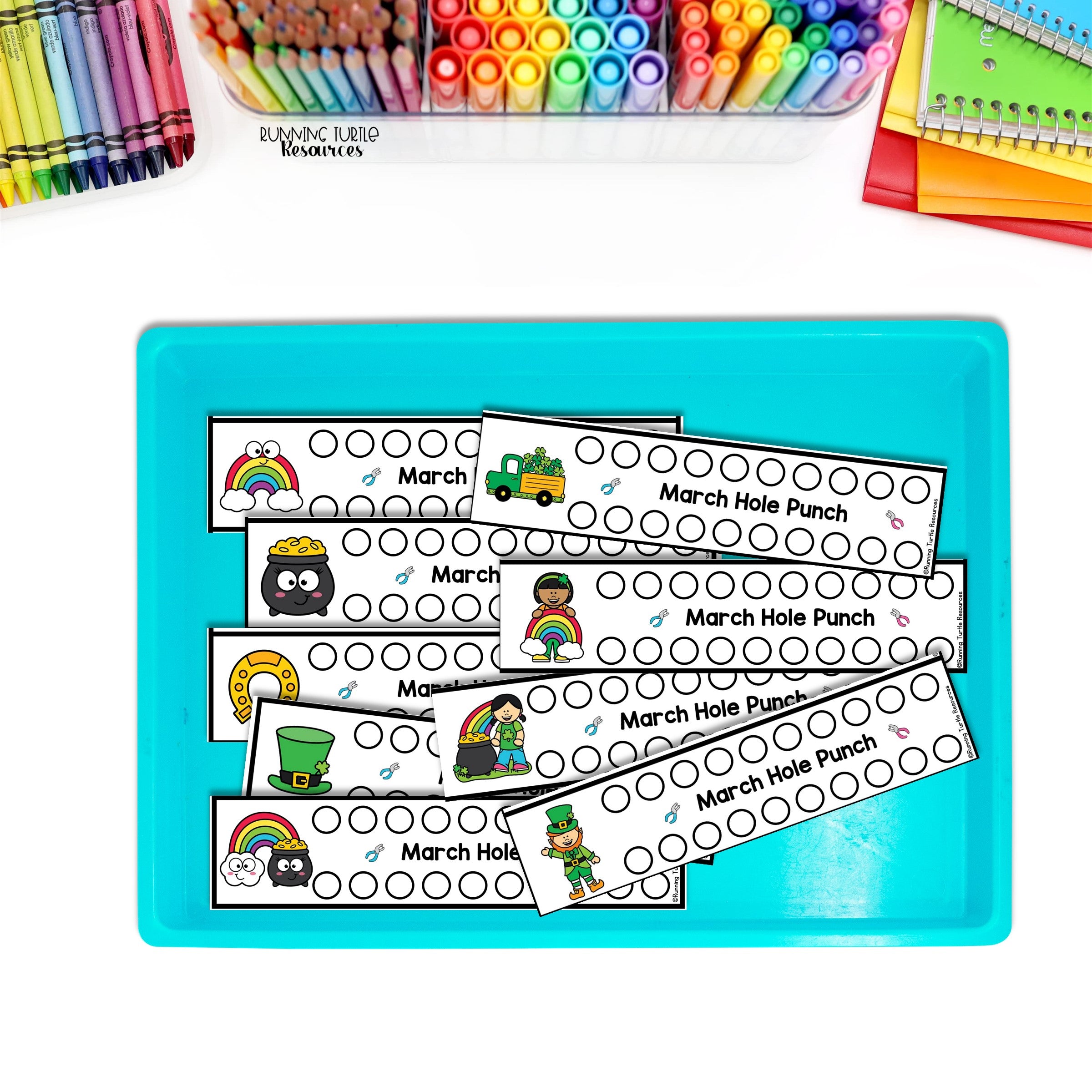 St. Patrick's Day Fine Motor Activities, March Activity Packet Preschool